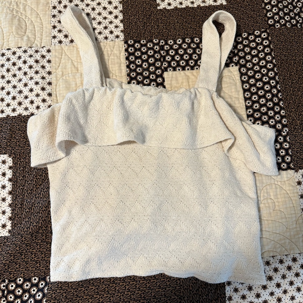 Madewell Ruffled Tank-top | Size L - Picture 4 of 7